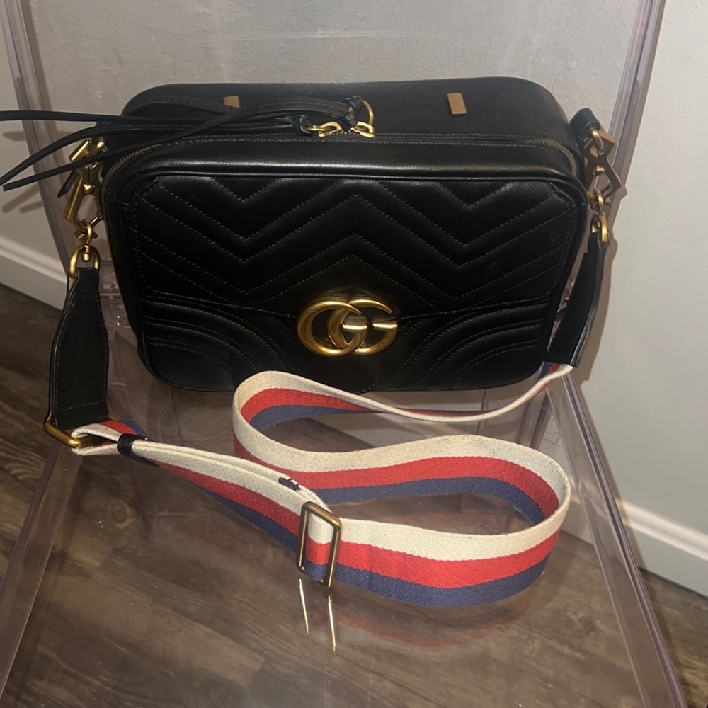 Gucci Marmount black strap crossbody